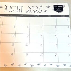 Rae Dunn Black and White Desk Calendar